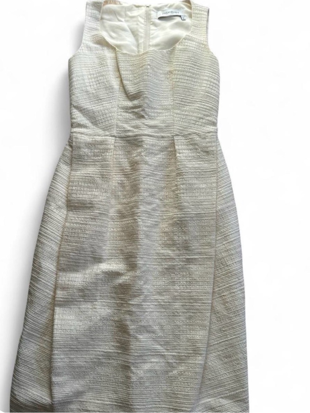 2008 YVES SAINT LAURENT VINTAGE IVORY DRESS
